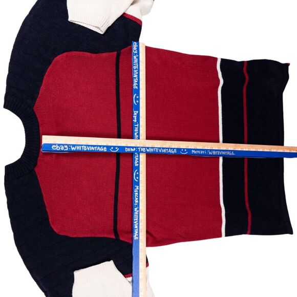 Vintage Y2K Spike Red Black Stripe Sweater Men’s M Side Zip Mallcore Streetwear - Picture 4 of 8